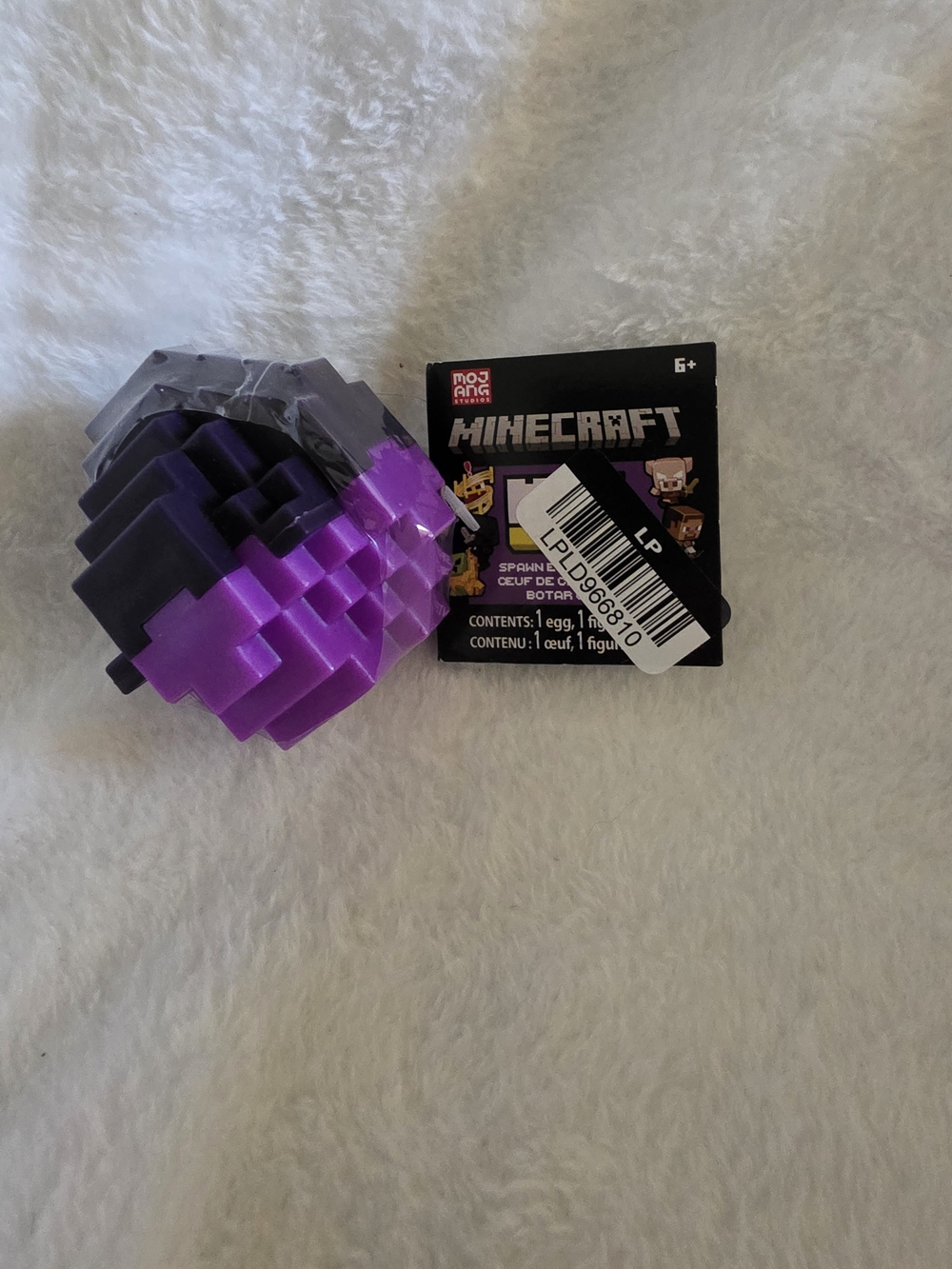 Minecraft Mini Mode Mystery Spawn Egg Purple Nether Biome Figure NIB Sealed